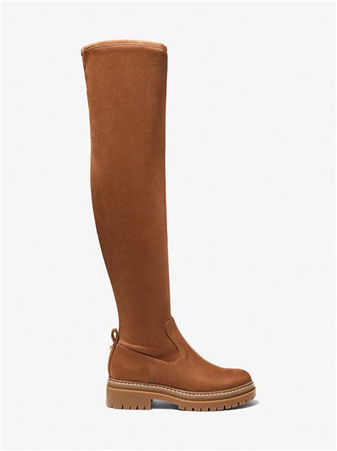 michael michael kors cyrus faux stretch suede over-the-knee boot|MICHAEL Michael Kors Cyrus Faux Suede Over.